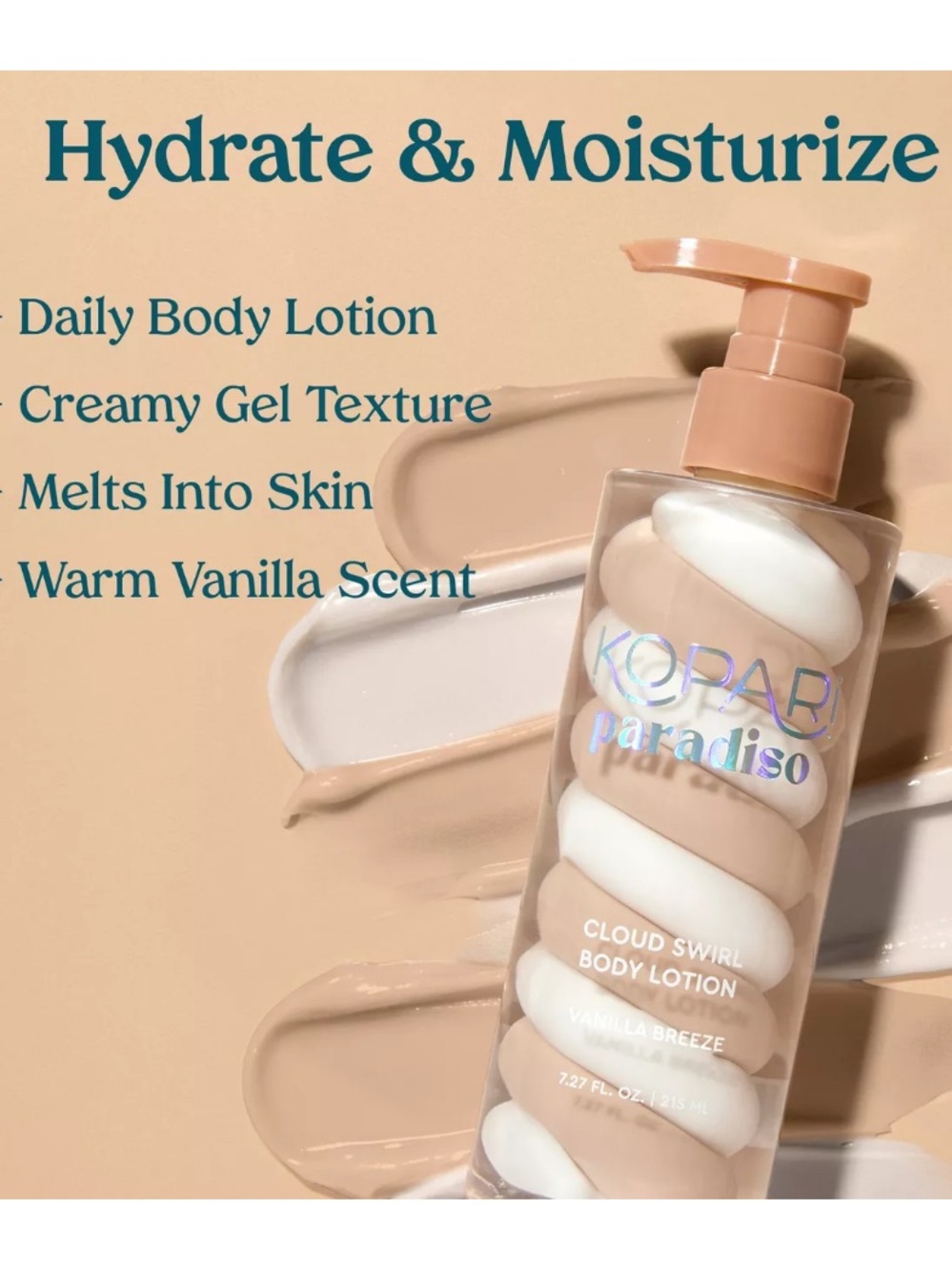 Kopari Paradiso Cloud Swirl Body Lotion Mini in Vanilla Breeze 50ml BRAND NEW - Picture 2 of 3